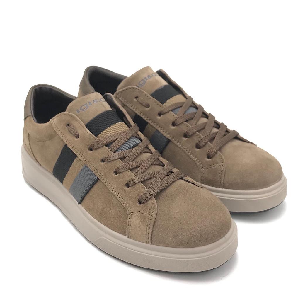 Zulian Calzature Sneakers Sten sesamo Italia