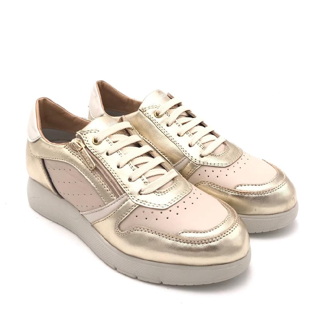 Zulian Calzature Sneakers Seli beige-platino Prezzo Ridotto