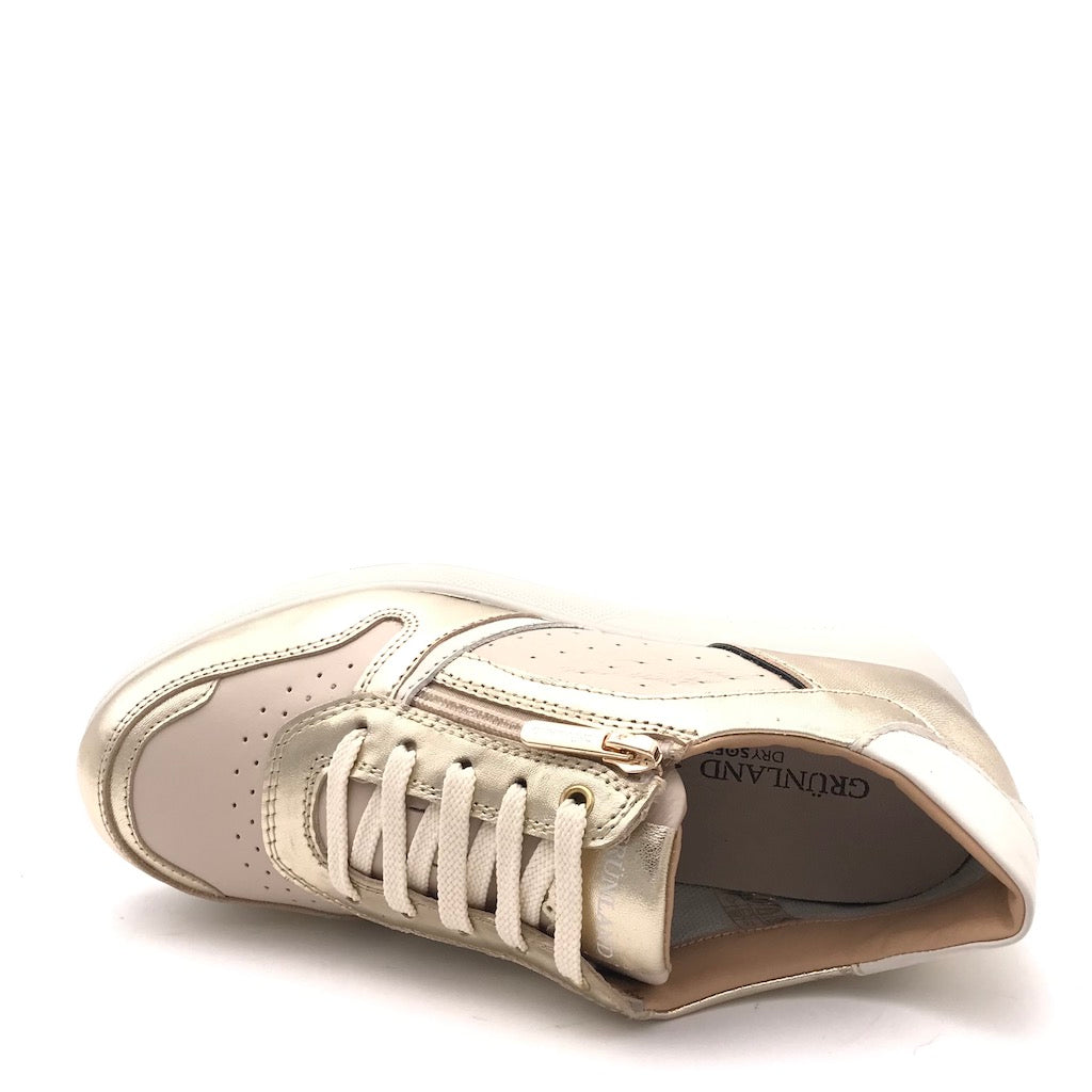 Zulian Calzature Sneakers Seli beige-platino Prezzo Ridotto
