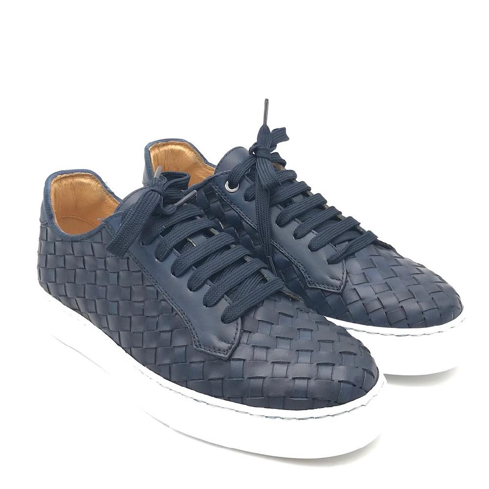 Zulian Calzature Sneakers intrecciata blu Vendita