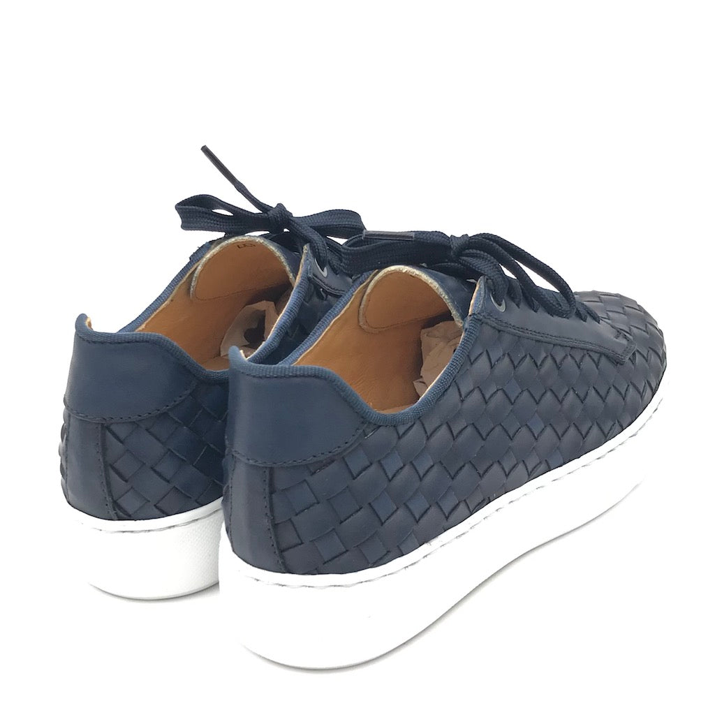 Zulian Calzature Sneakers intrecciata blu Vendita