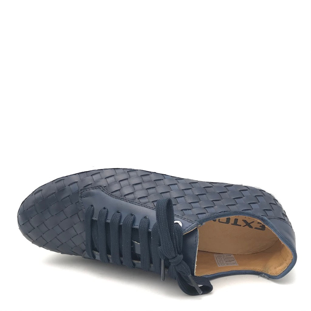 Zulian Calzature Sneakers intrecciata blu Vendita