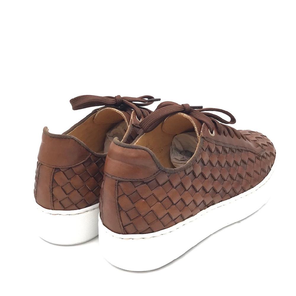 Zulian Calzature Sneakers intrecciata cuoio Promozione