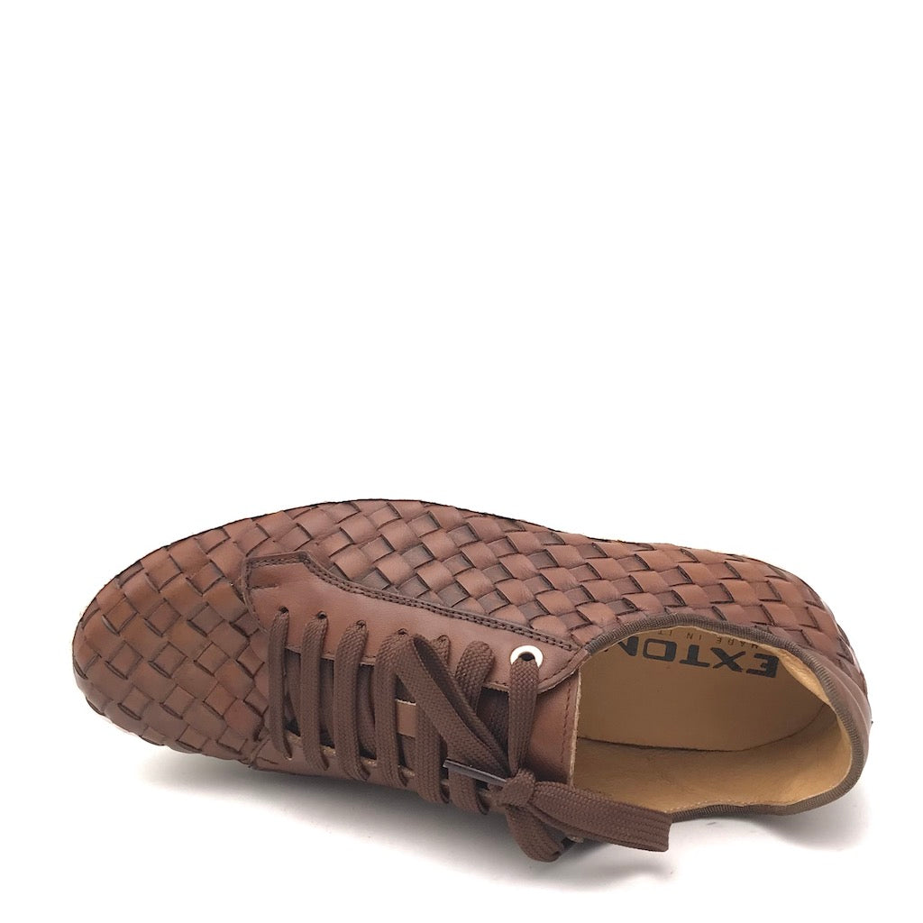 Zulian Calzature Sneakers intrecciata cuoio Promozione