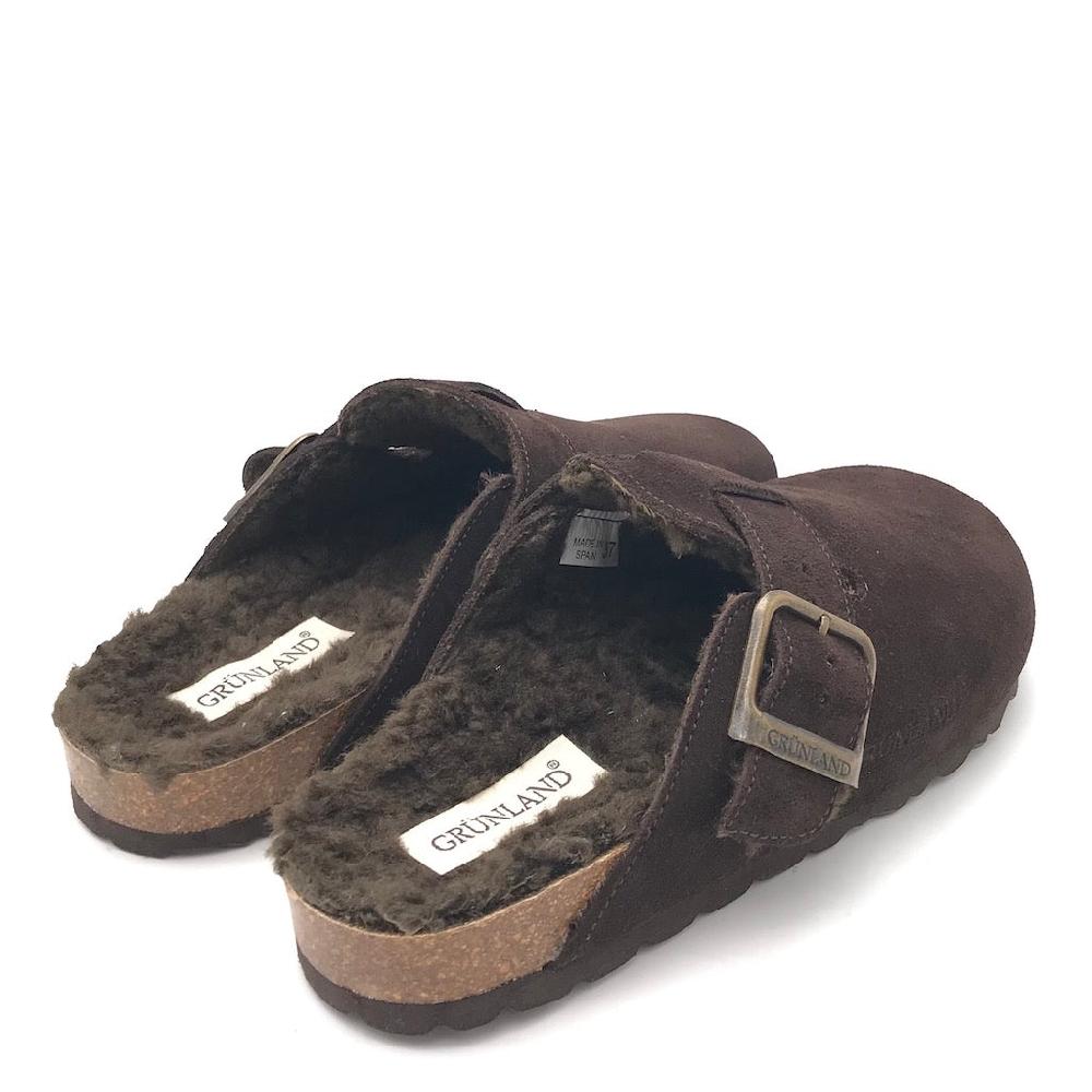 Zulian Calzature Ciabatta Sara shearling testa moro Prezzo Ridotto