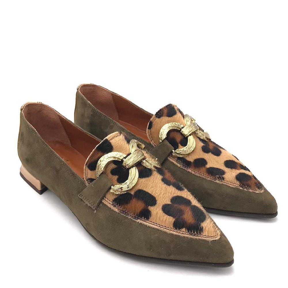 Zulian Calzature Mocassino macula leo verde Convenienza