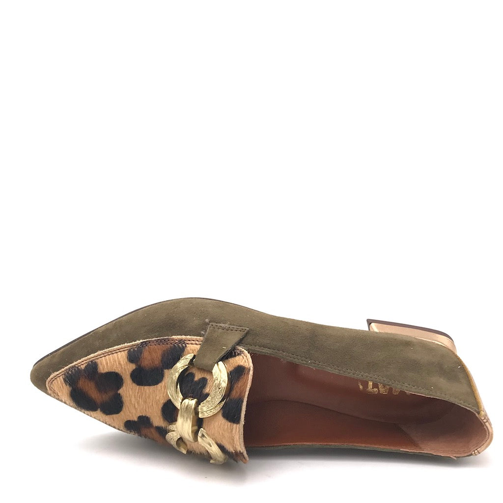 Zulian Calzature Mocassino macula leo verde Convenienza