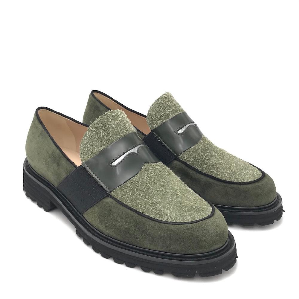 Zulian Calzature Mocassino Lina verde Novità