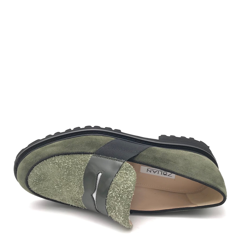 Zulian Calzature Mocassino Lina verde Novità