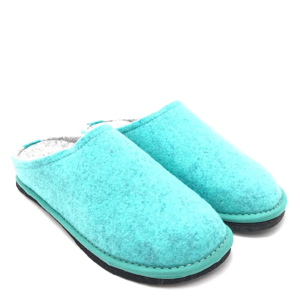 Zulian Calzature Ciabatta Easy bicolor tiffany-grigio Saldi Di Fabbrica