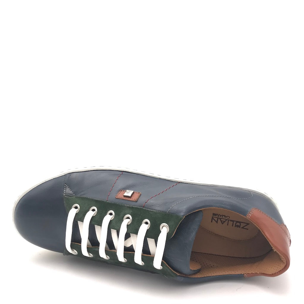 Zulian Calzature Sneakers Dylan blu Nuova