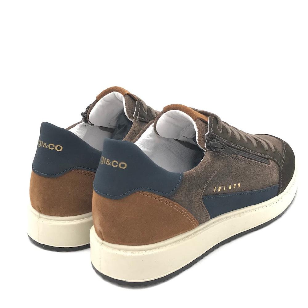 Zulian Calzature Sneakers Santiago camoscio marrone-blu Moda