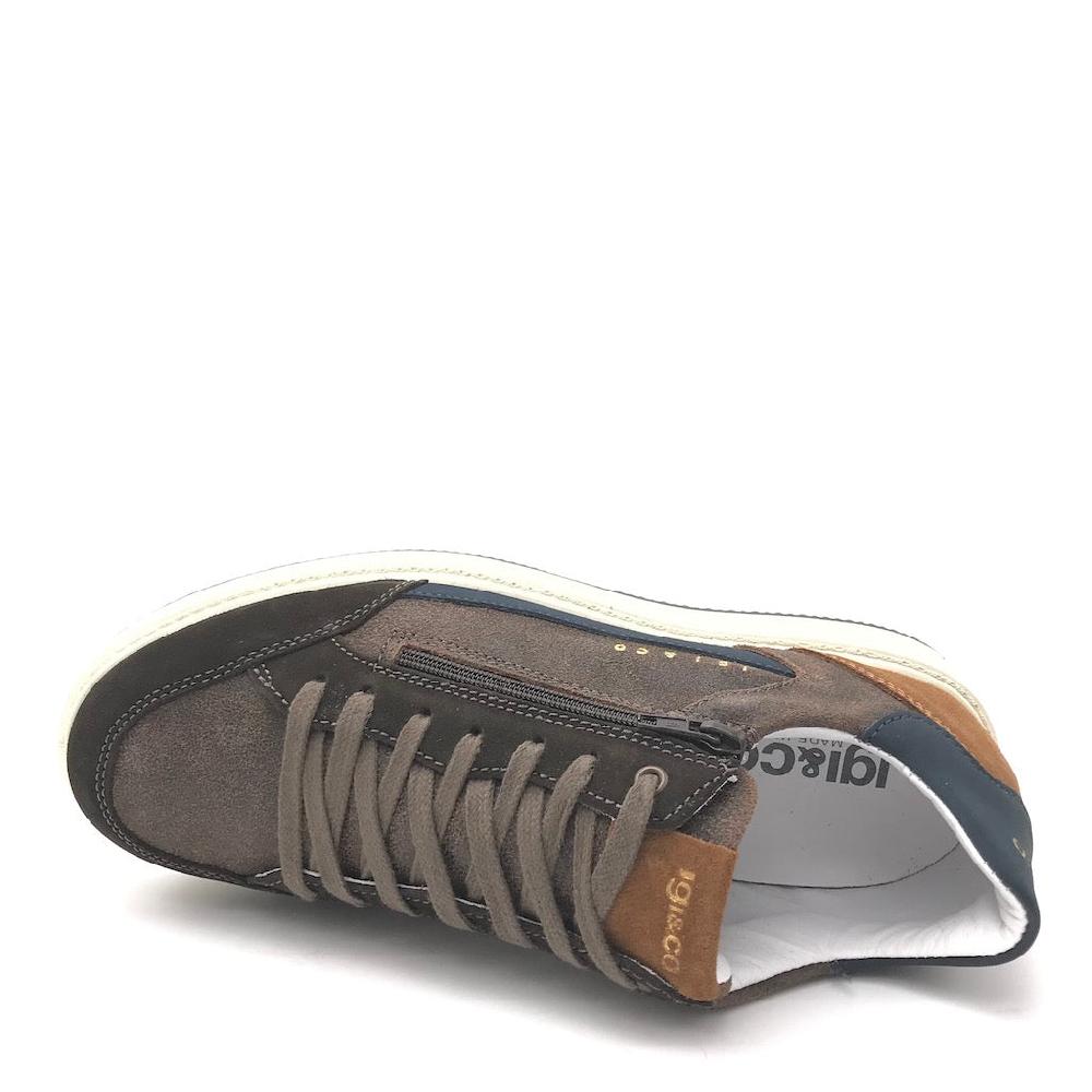 Zulian Calzature Sneakers Santiago camoscio marrone-blu Moda