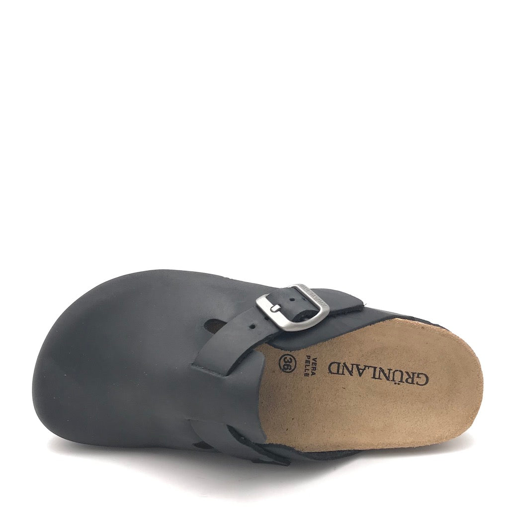 Zulian Calzature Ciabatta chiusa Sara nera Sottocosto