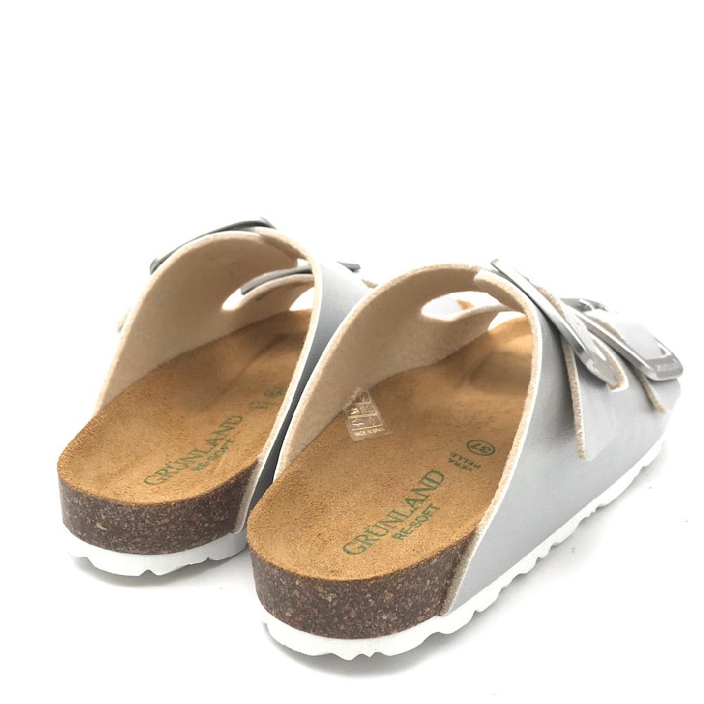 Zulian Calzature Ciabatta Sara doppia fibbia argento Negozio