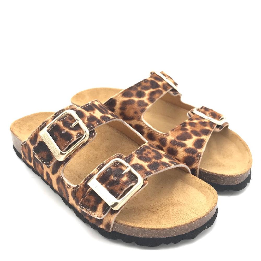 Zulian Calzature Ciabatta Sara doppia fibbia animalier In Saldo