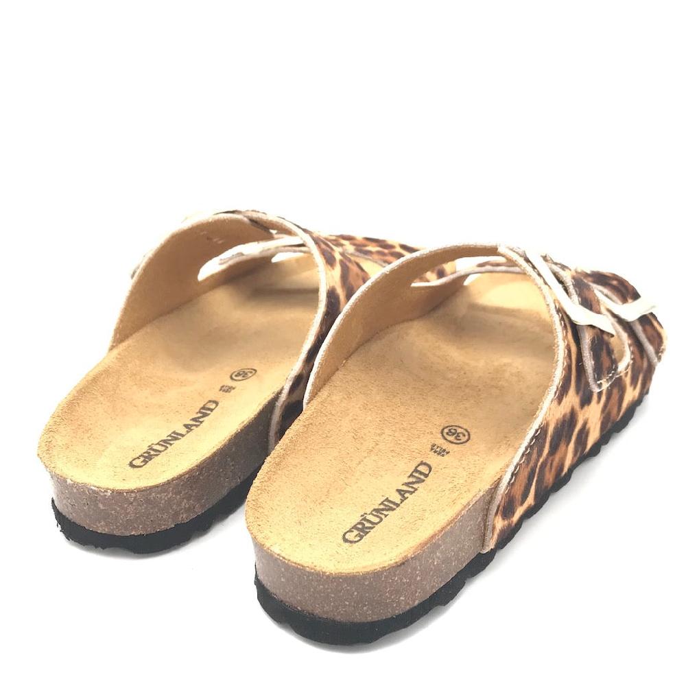 Zulian Calzature Ciabatta Sara doppia fibbia animalier In Saldo
