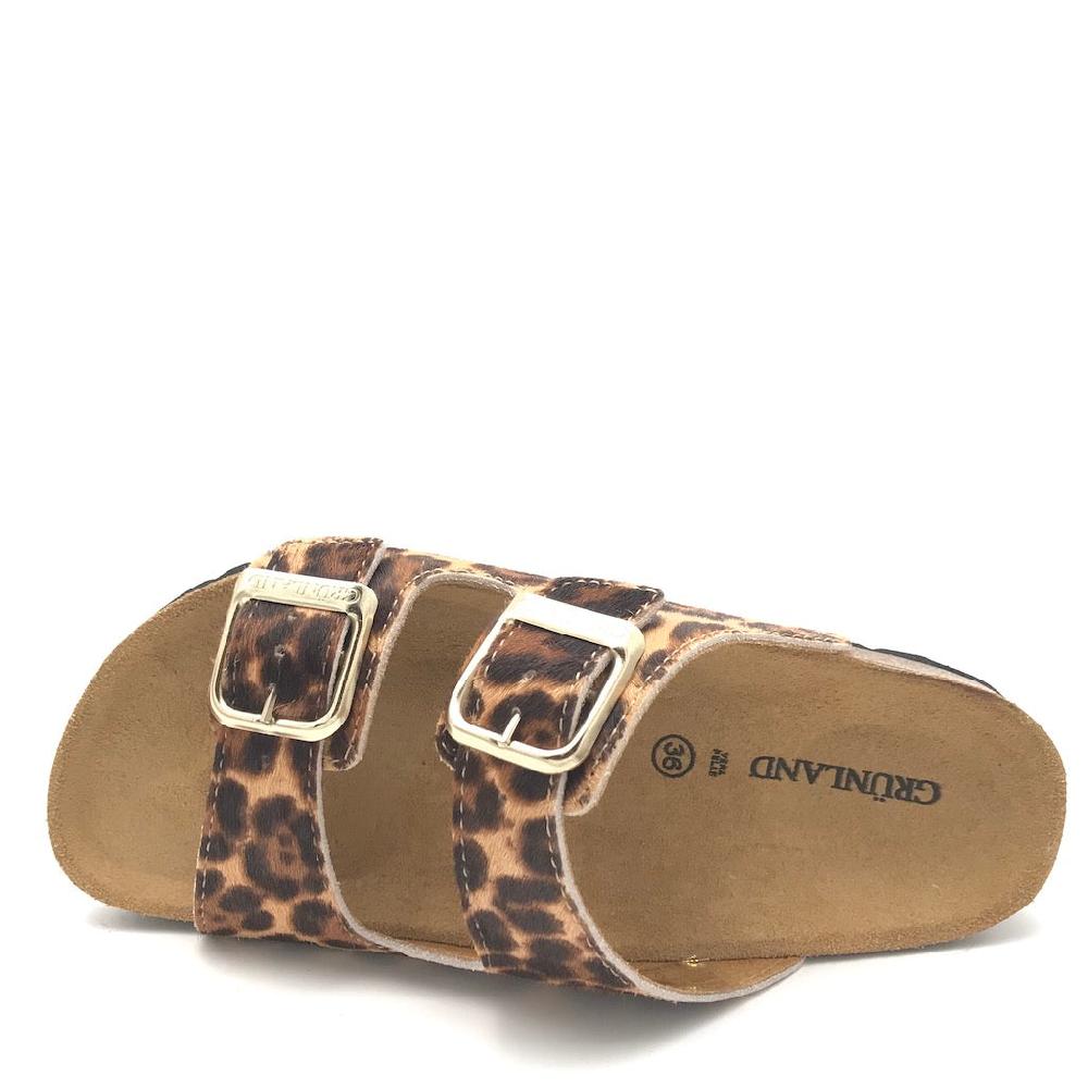 Zulian Calzature Ciabatta Sara doppia fibbia animalier In Saldo