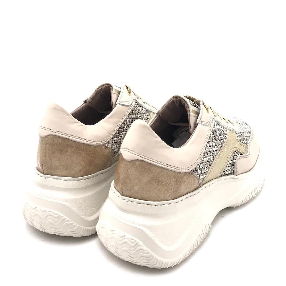Zulian Calzature Sneakers in pelle latte 2025