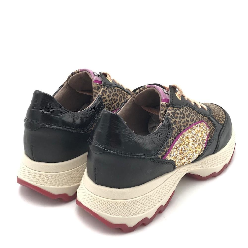 Zulian Calzature Sneakers nera animalier Italy