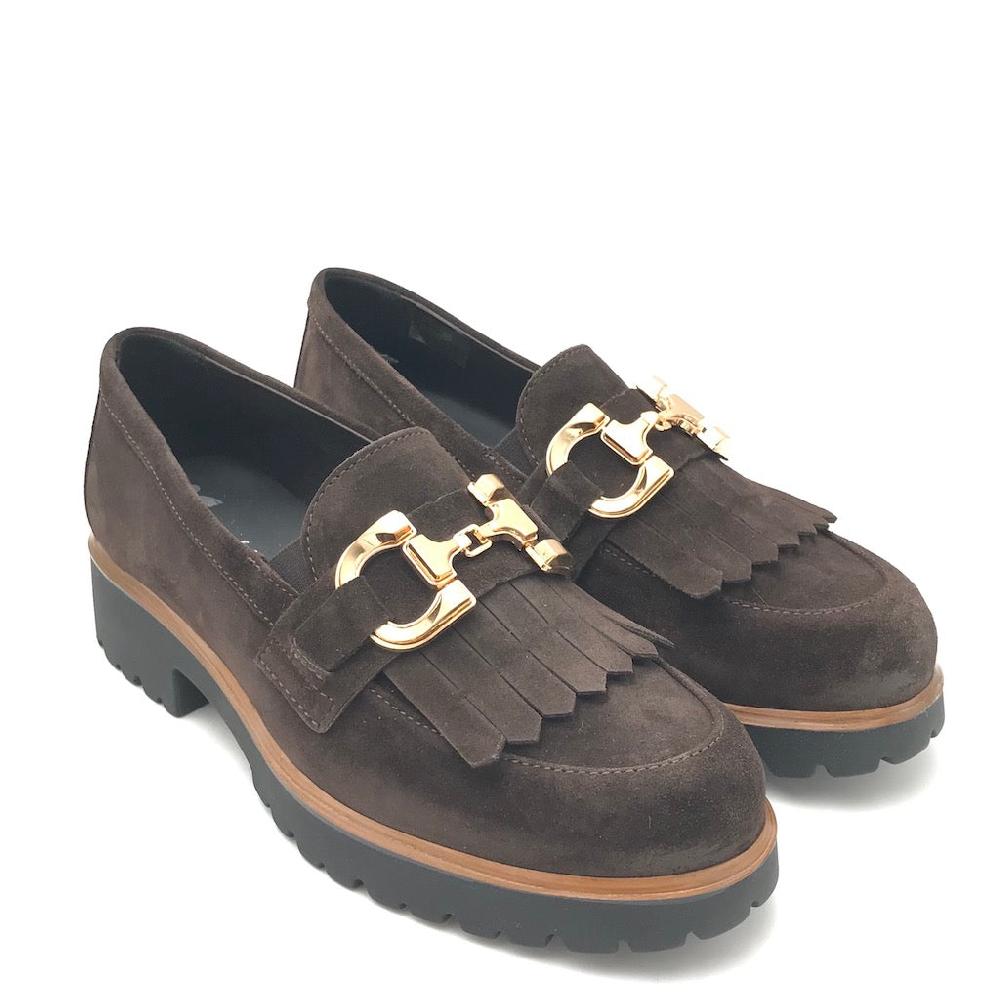 Zulian Calzature Mocassino in camoscio marrone Nuovo