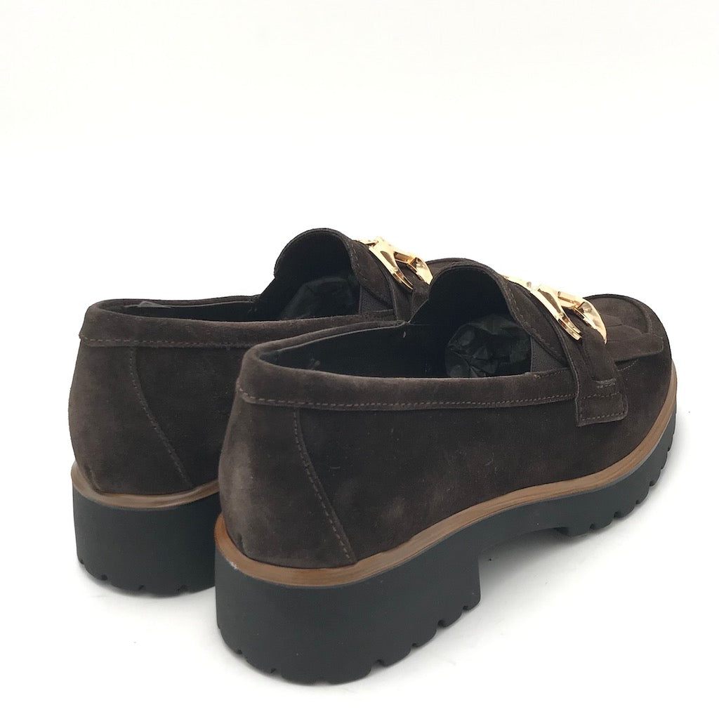 Zulian Calzature Mocassino in camoscio marrone Nuovo