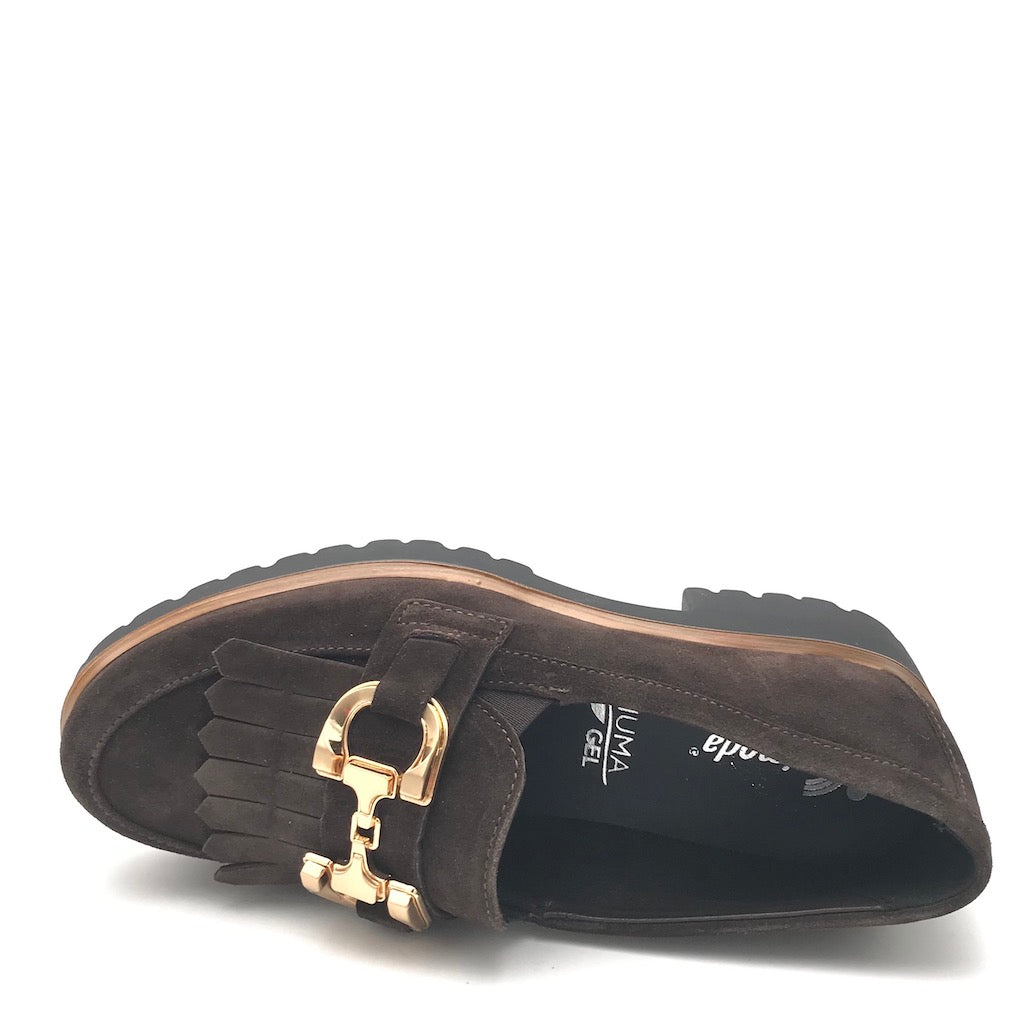 Zulian Calzature Mocassino in camoscio marrone Nuovo