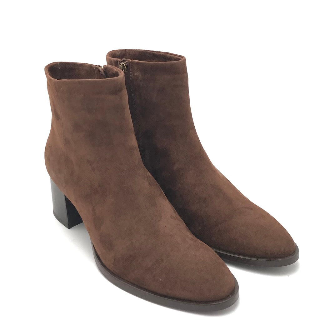 Zulian Calzature Tronchetto classico camoscio marrone Prezzo Ridotto
