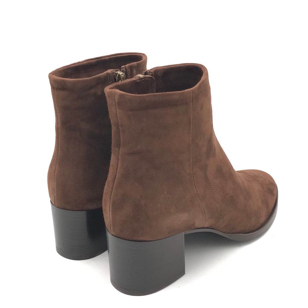 Zulian Calzature Tronchetto classico camoscio marrone Prezzo Ridotto