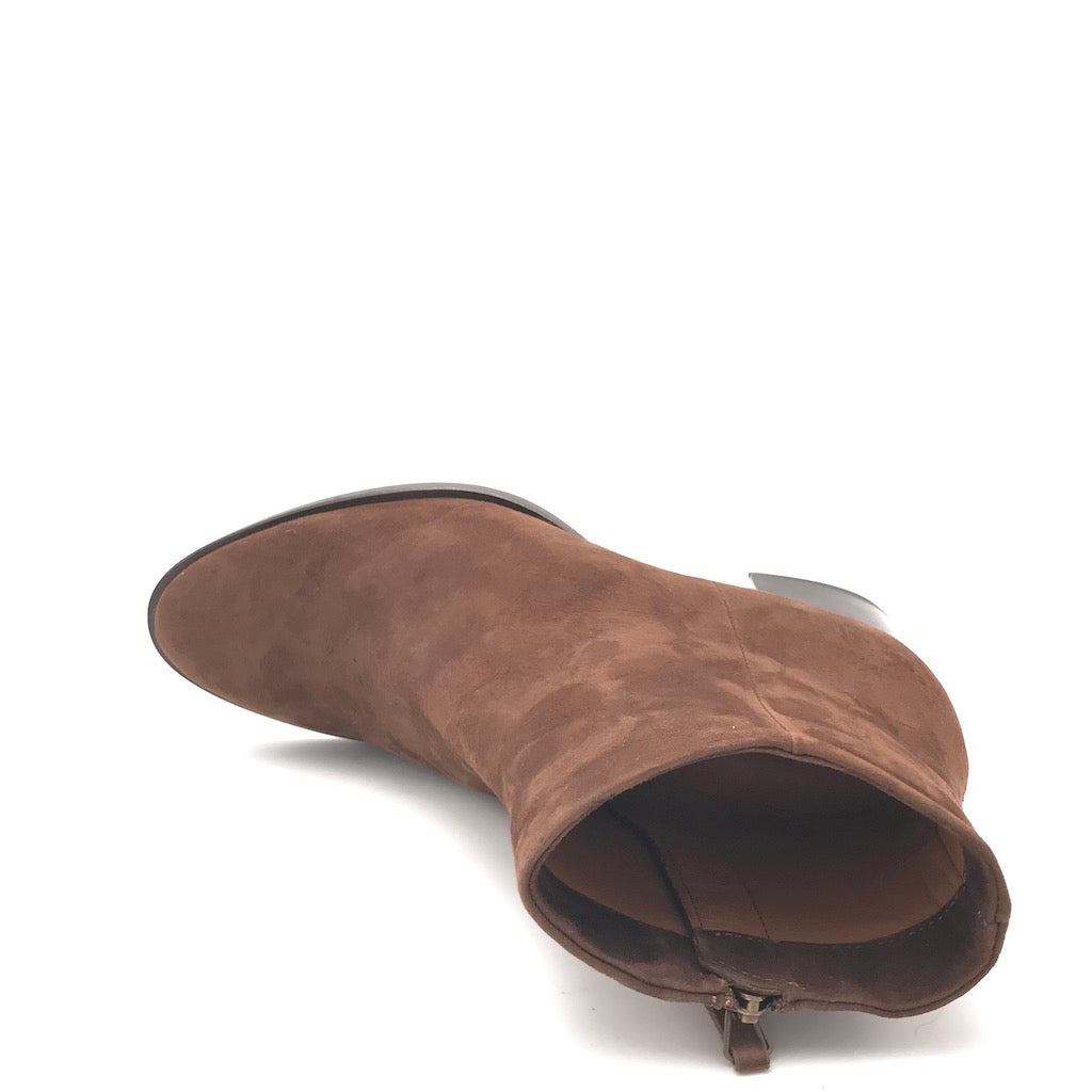 Zulian Calzature Tronchetto classico camoscio marrone Prezzo Ridotto