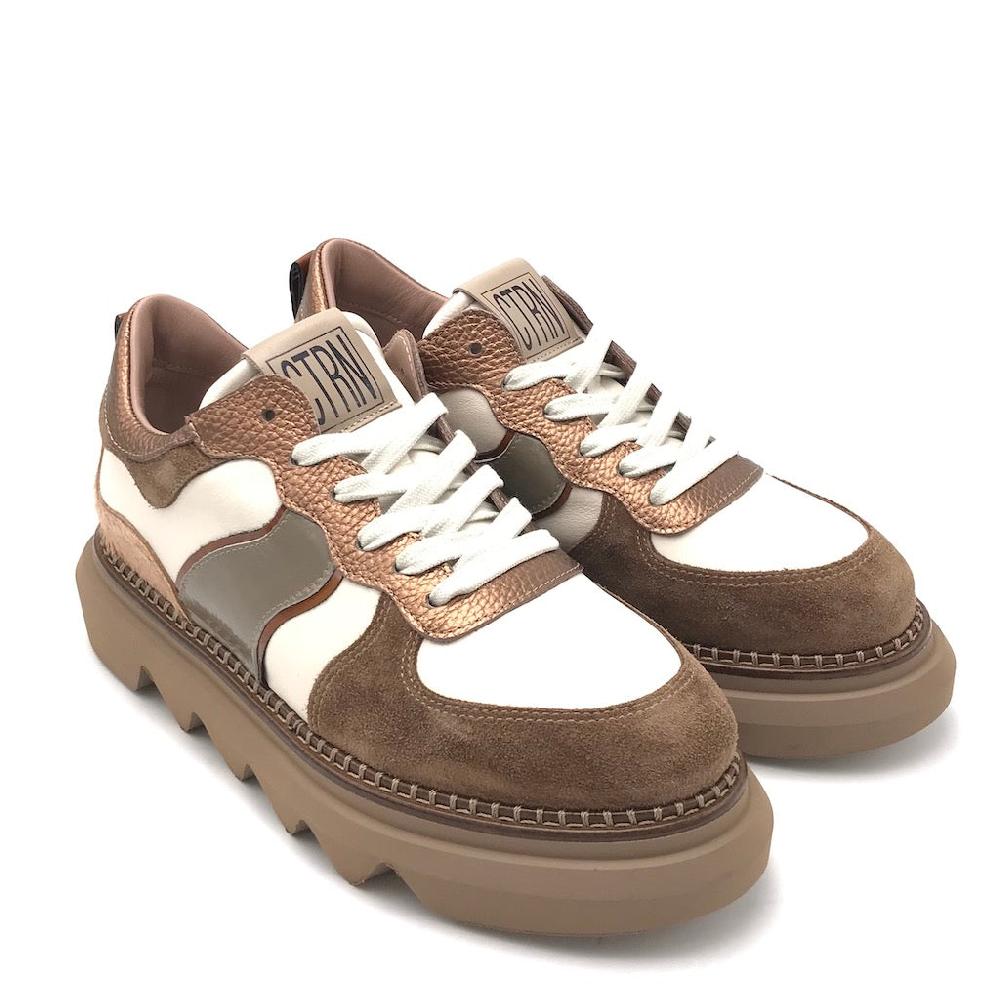 Zulian Calzature Sneakers in crosta castagna Convenienza