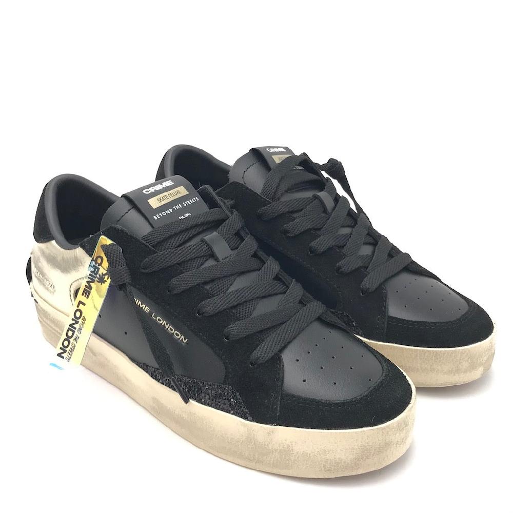 Zulian Calzature Sneakers SK8 Delux nera-oro Online