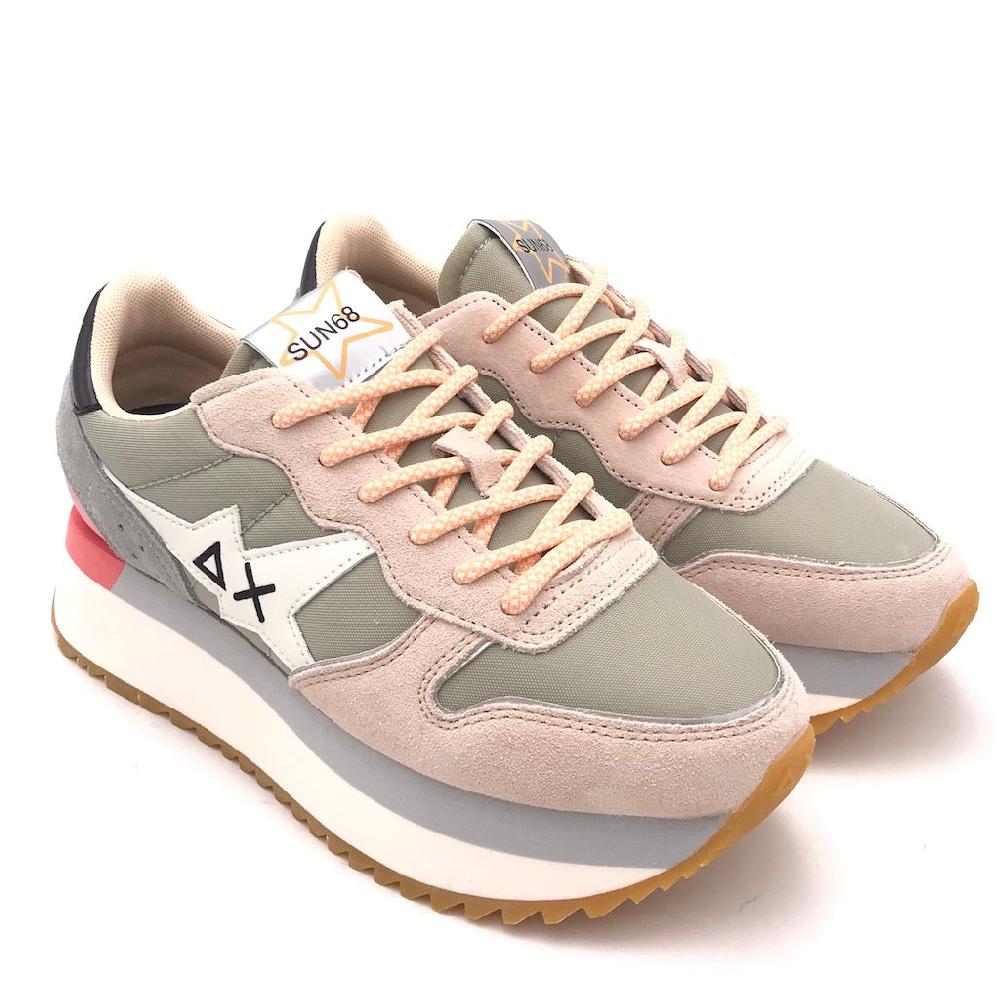 Zulian Calzature Sneakers Big Stargirl printed logo grigio chiaro Negozio