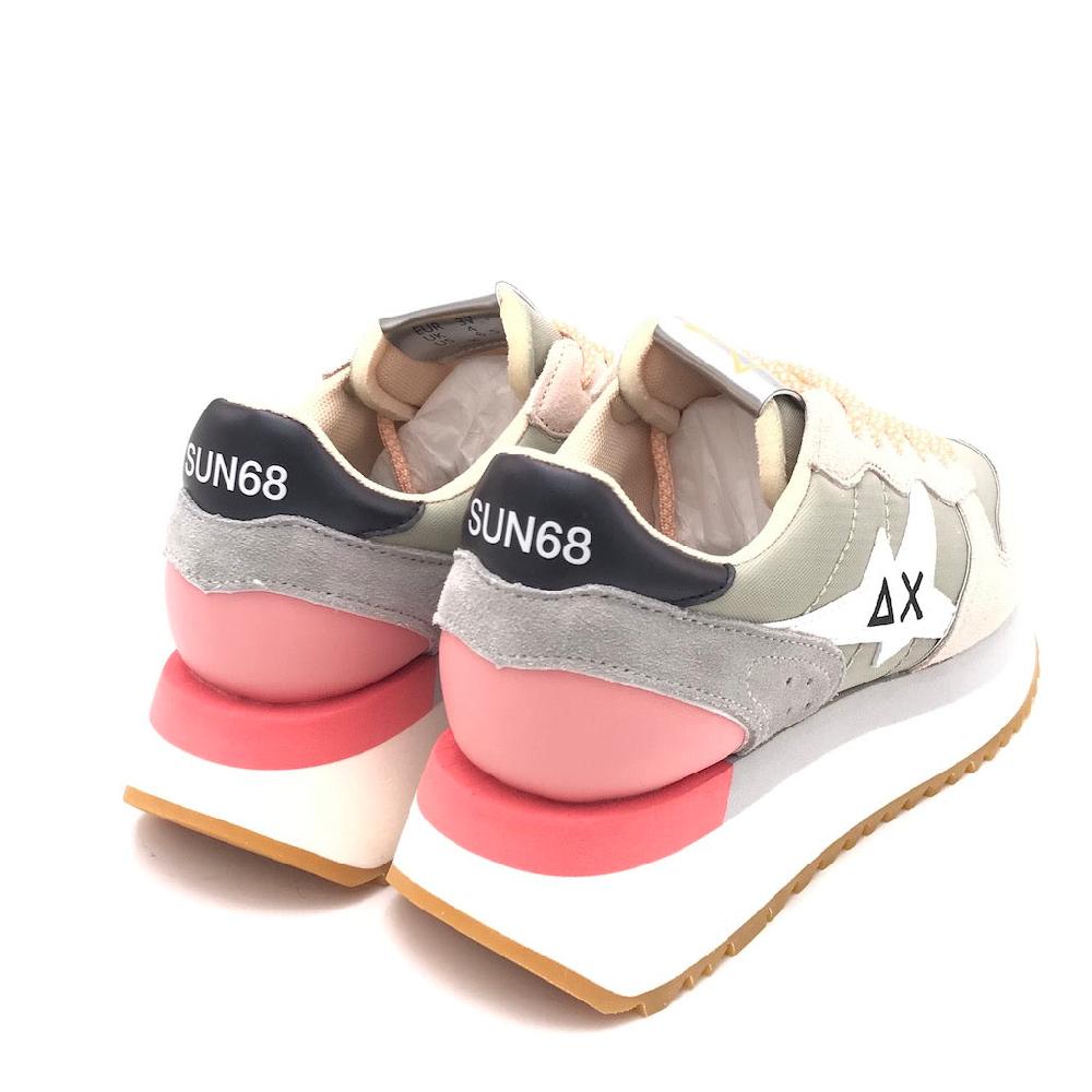 Zulian Calzature Sneakers Big Stargirl printed logo grigio chiaro Negozio