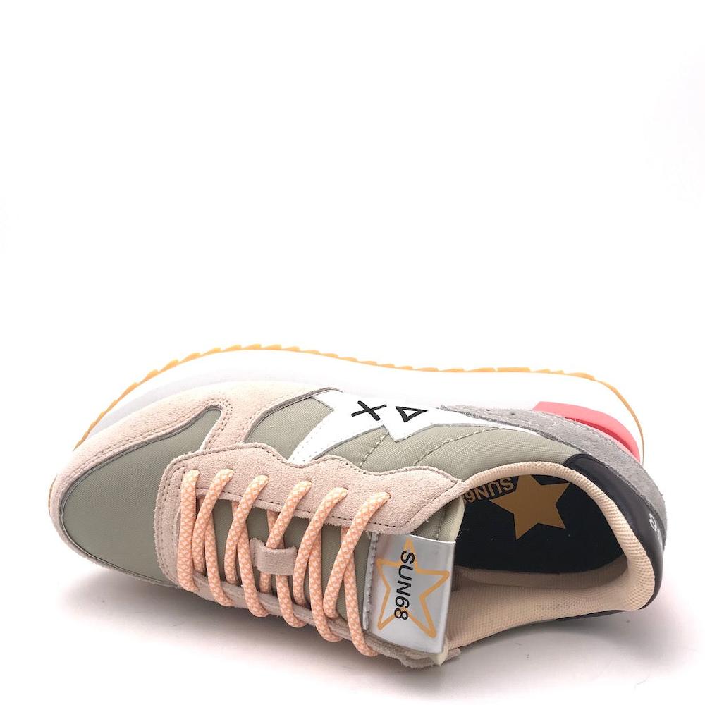 Zulian Calzature Sneakers Big Stargirl printed logo grigio chiaro Negozio