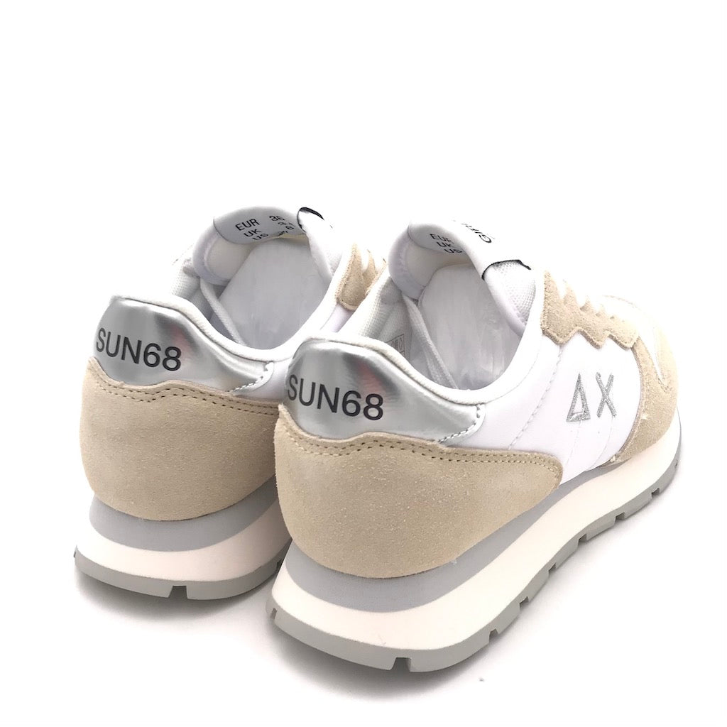Zulian Calzature Sneakers Ally gold silver bianco-panna In Saldo
