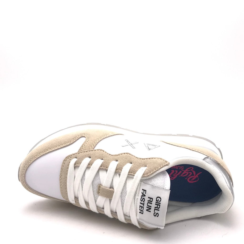 Zulian Calzature Sneakers Ally gold silver bianco-panna In Saldo