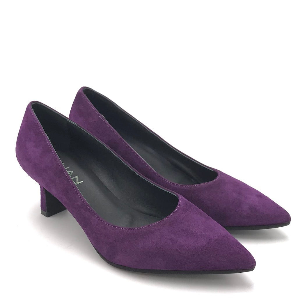 Zulian Calzature Decolletè Lory in camoscio viola Vendita