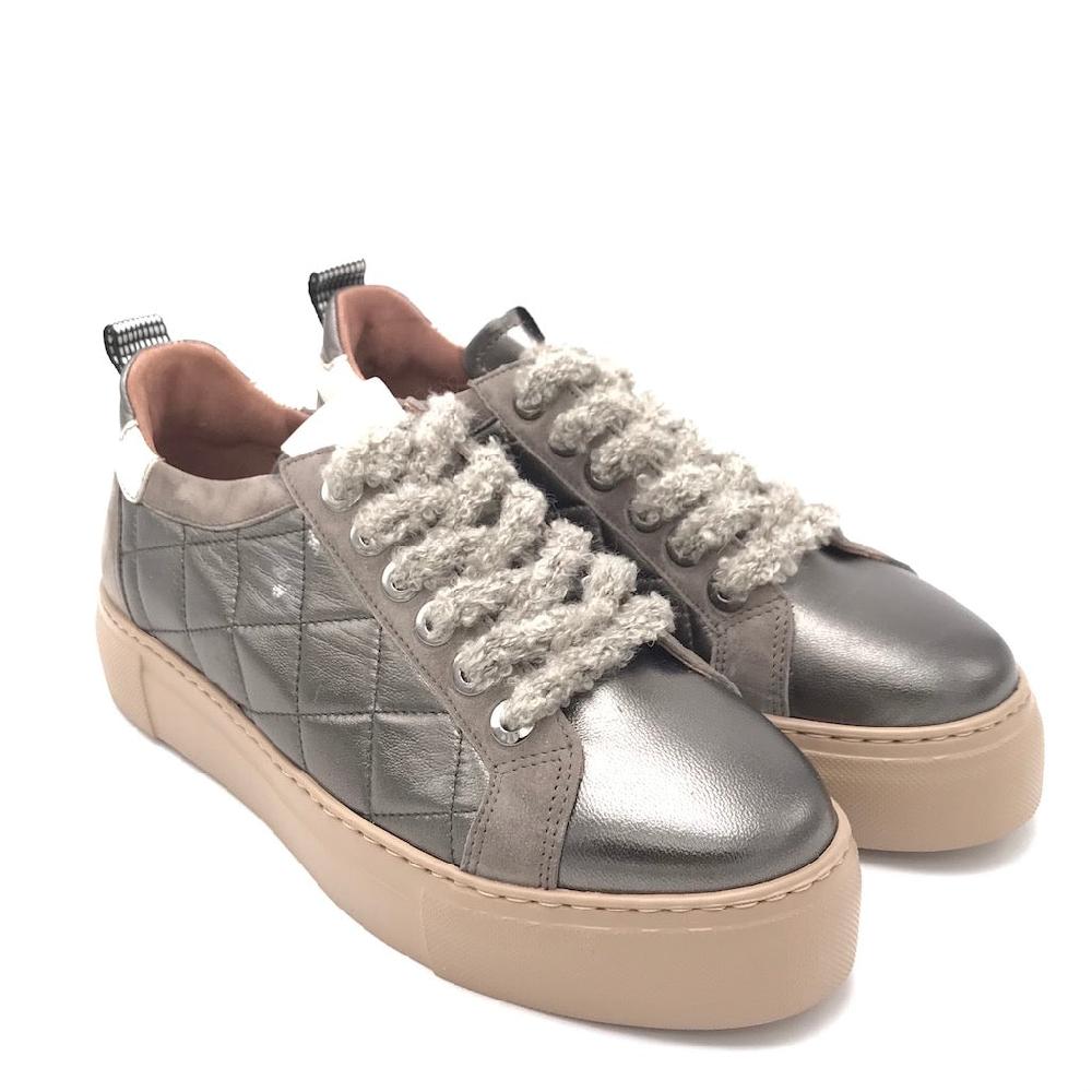 Zulian Calzature Sneakers trapuntata antracite Sconto