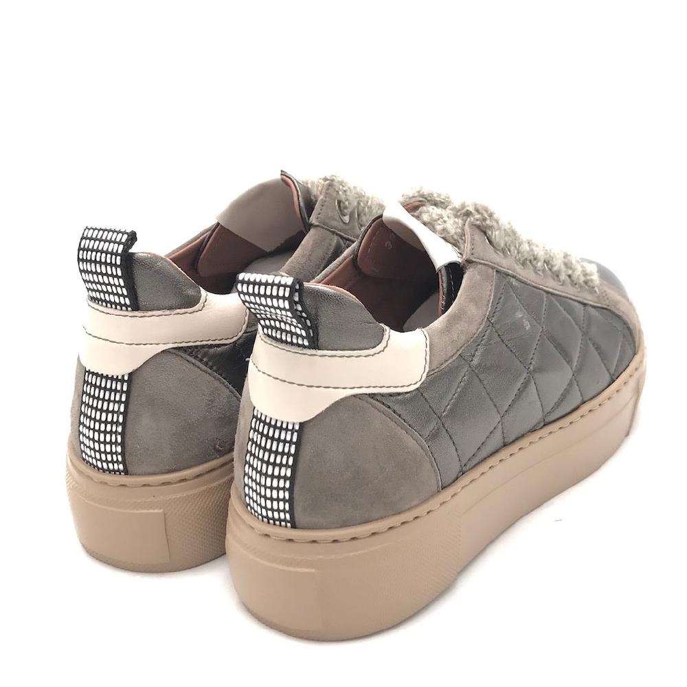 Zulian Calzature Sneakers trapuntata antracite Sconto