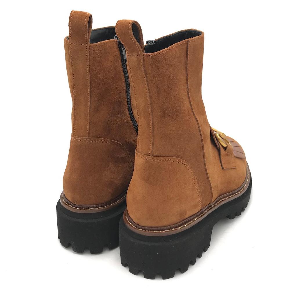 Zulian Calzature Tronchetto velour cuoio Outlet