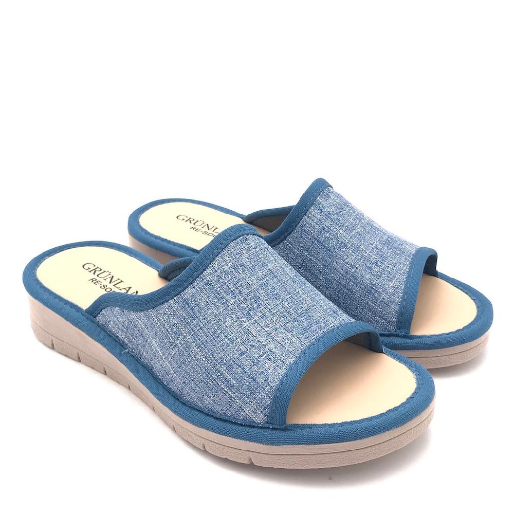 Zulian Calzature Ciabatta Dola tessuto jeans Italia