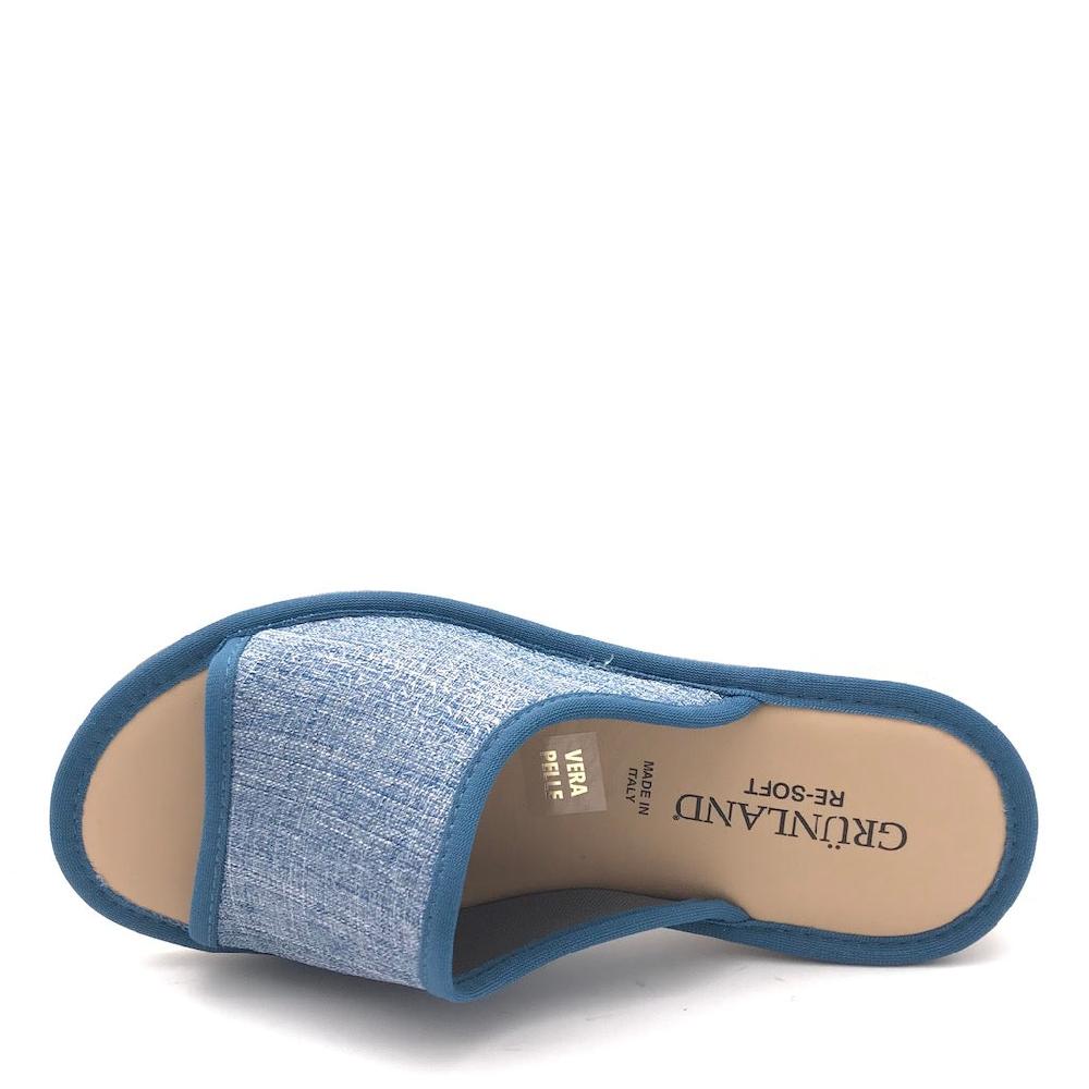 Zulian Calzature Ciabatta Dola tessuto jeans Italia
