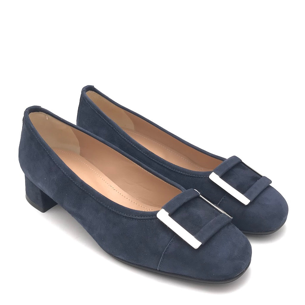 Zulian Calzature Ballerina in camoscio blu 2025