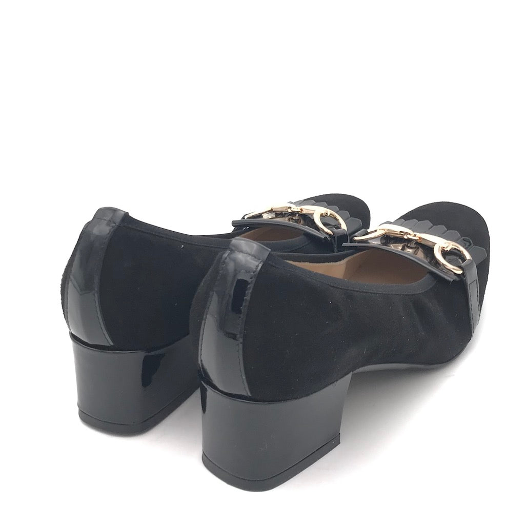 Zulian Calzature Scarpa in camoscio nero In Linea