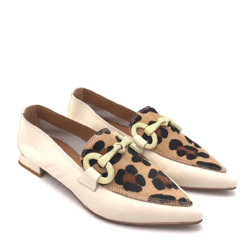 Zulian Calzature Mocassino macula leo crudo Promozione