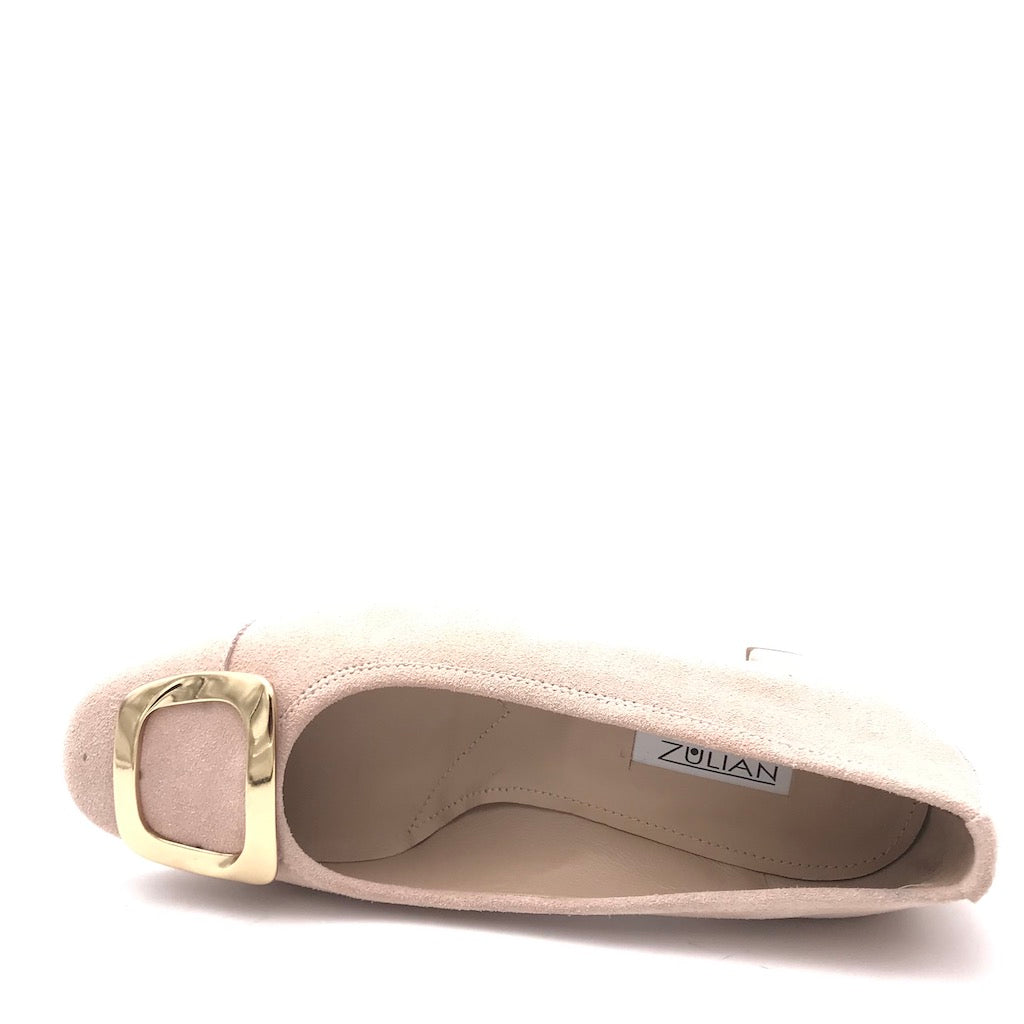 Zulian Calzature Ballerina in camoscio pesca Acquista Ora