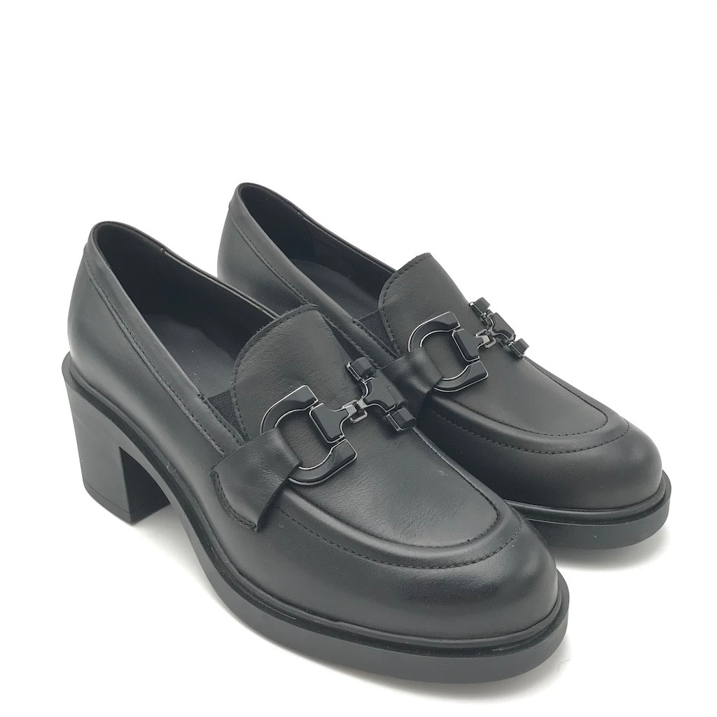 Zulian Calzature Mocassino in nappa nera Presa
