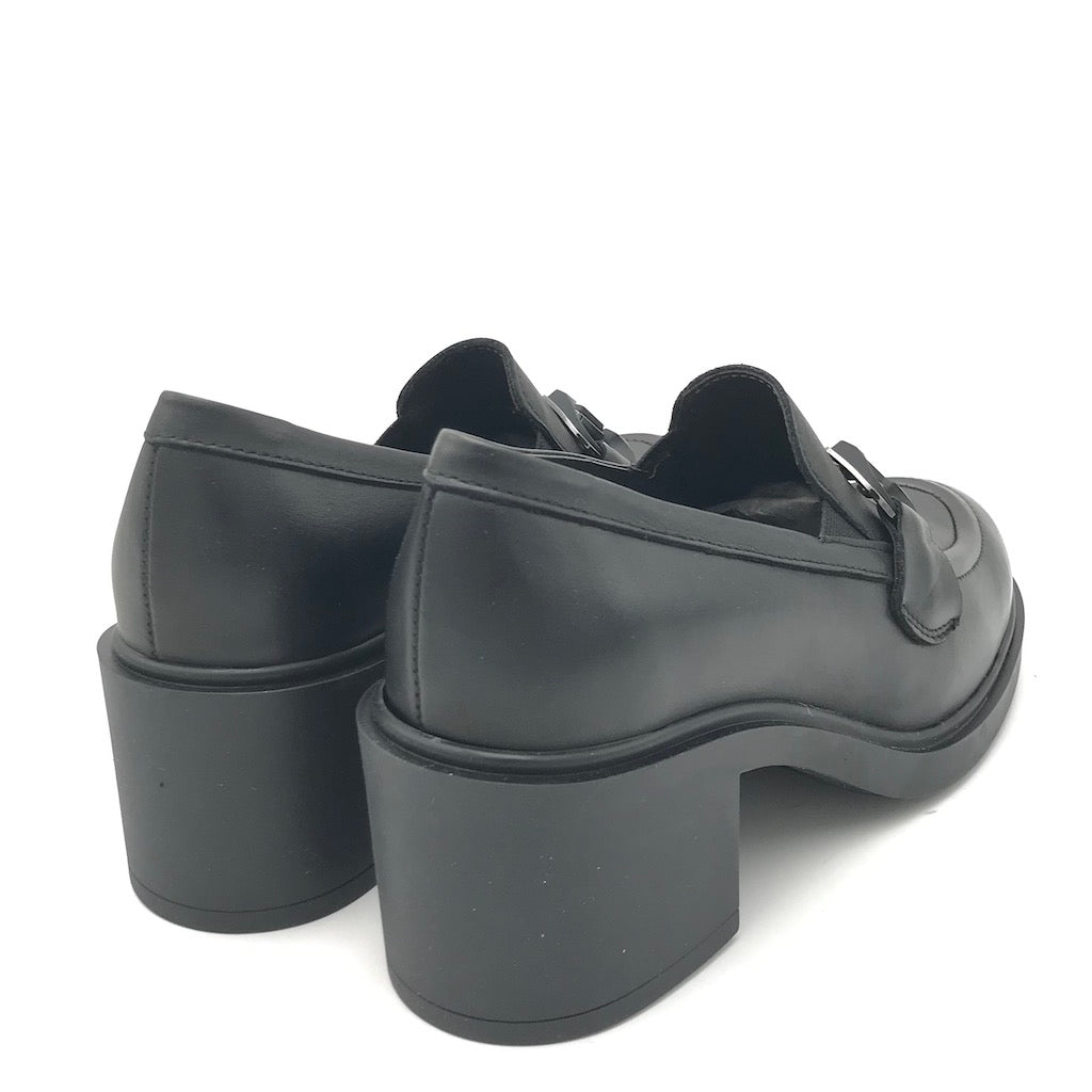 Zulian Calzature Mocassino in nappa nera Presa