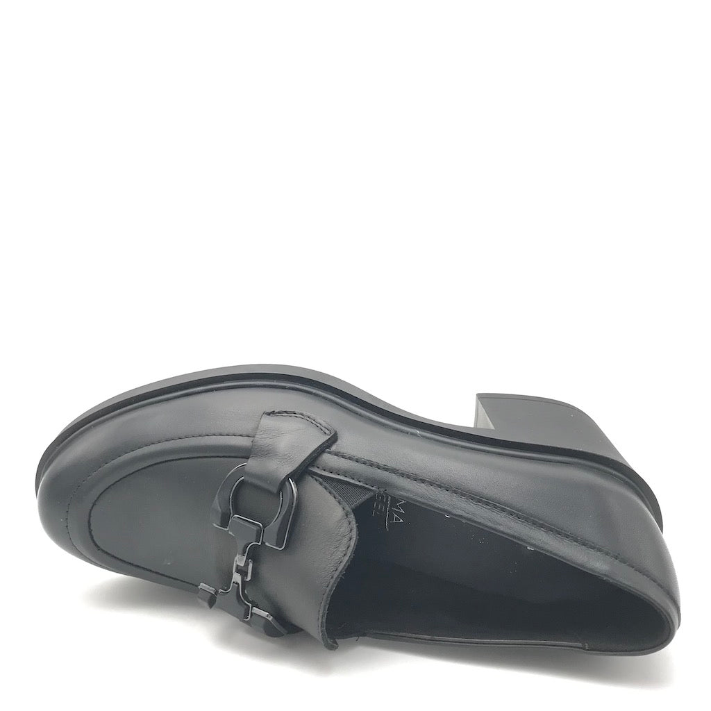 Zulian Calzature Mocassino in nappa nera Presa